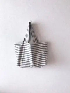 ＊handmade トートバック∴ きなりとこんいろ