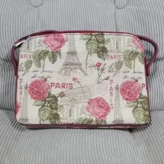 【未使用】PARIS エッフェル塔柄 ショルダーバッグのサムネイル