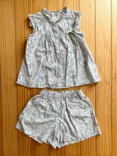 BeBe Petits Pois Vert セットアップ （トップス＋パンツ）