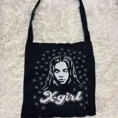 X-girl プリーツ トートバッグ ブラック