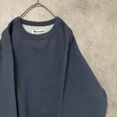 チャンピオン トレーナー　スウェット　刺繍　ワンポイント　メンズ　L 古着