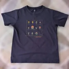 mont-bell Tシャツ 140サイズ どんぐり柄　ダークパープル