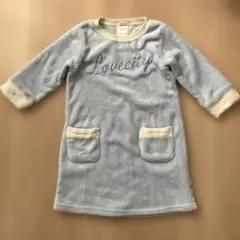 Love City 水色フリースワンピース パジャマ ナイトウェア 110