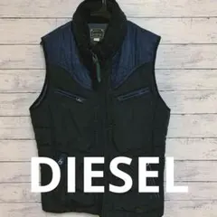 【新品未使用】DIESEL フード付き ダウンベスト 黒 SHIFFON｜(K)DIESEL/DIESEL(ディーゼル)Kids & Junior ジップ
