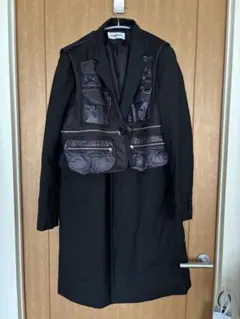 美品John UNDERCOVER フードドッキングチェックガウンコートサイズ2