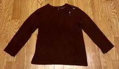 ★☆​【レディースS】ZARA ザラ 長袖ニット ビジュー付き ボルドー