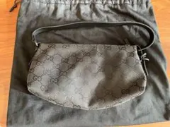 GUCCI ブラック キャンバス ポーチ　103399