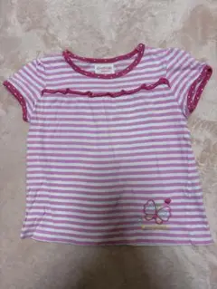 OshKosh ボーダー Tシャツ 110cm ピンクのサムネイル