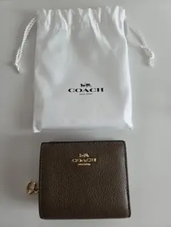 COACH 二つ折り財布 ブラウン