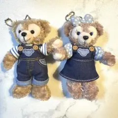 ダッフィー シェリーメイ デニム ぬいぐるみバッジ