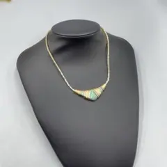 21ヴィンテージ AVON ゴールドとターコイズのネックレス