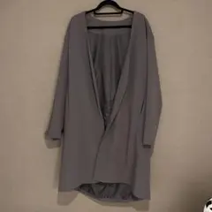センスオブプレイス　ノーカラーガウンコート