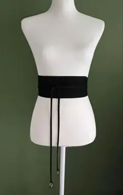 ジルスチュアート ベロア サッシュベルト ガンメタル金具 220cm