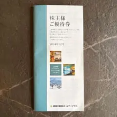 東急不動産ホールディングス　株主優待券