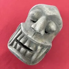 般若 開運 魔除け 木彫 伝統工芸品 置物 壁掛け 鬼マスク面 - メルカリ