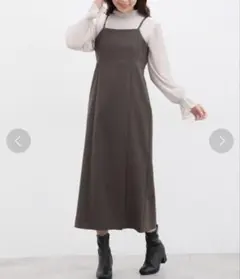 Honeys ハニーズ キャミワンピース ブラウン ダークブラウン M