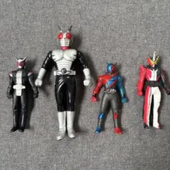 【セット】仮面ライダー ソフビ 4体セット ジオウ BLACK ビルド セイバー