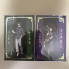 進撃の巨人　まねきねこコラボ第2弾　箔押しポストカード　リヴァイ&ハンジ