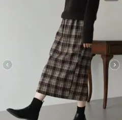 【BLUEEAST】 チェック柄タイトスカート