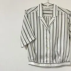【希少】PIERRE BALMAIN ピエールバルマン ストライプ 開襟シャツのサムネイル