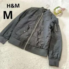 ★H&M エイチアンドエム ブルゾン ジャンパー 黒 アウター/M
