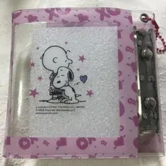 新品⭐︎SNOOPY スヌーピー 2wayシール帳 Mシールバインダー　ピンク