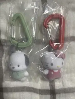 サンリオキャラクターズ カラフルカラビナマスコットチャーム ポチャッコ　キティ
