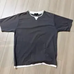 BEAMS HEART ダークグレー Vネック Tシャツ L(値引き可能)