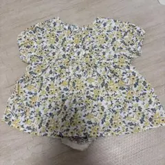 ベビー 女の子 花柄 ワンピース ロンパース