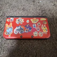 ニンテンドー3DS レッド ステッカー付き　ジャンク品