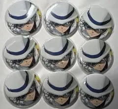 C 劇場版　名探偵コナン フィストビジュアルポスター缶バッジ　怪盗キッド 9点