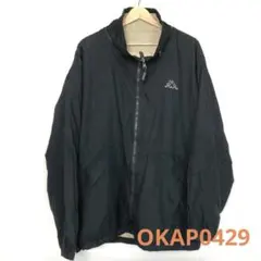 Kappa カッパ リバーシブル ジャケット ブラック ベージュのサムネイル