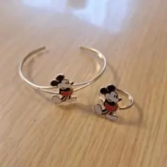 80年代カリフォルニア　ディズニーランド　ミッキー　指輪　ブレスレット　バングル