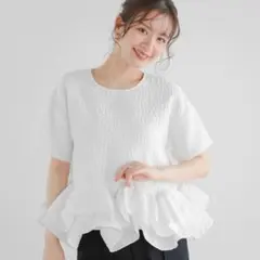 Fit more 半袖カットソー ホワイト