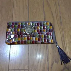 アタオエナメル素材財布ジャンク品