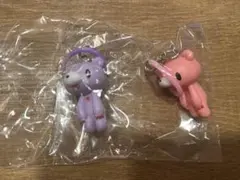 いたずらぐまのグルーミー マスコットチャーム 立ちスタンダード・パープルセット