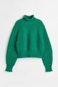 H&M ニット　緑