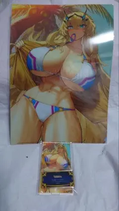 セット FGO 最終再臨展 水着 バーゲスト UDK クリアファイル アクスタ