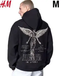 新品 H&M × Nirvana ニルヴァーナ コラボ パーカー M