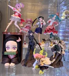 美少女フィギュア GGO 鬼滅の刃 化物語 鹿目まどか8体セット まとめ売りのサムネイル