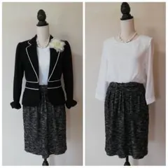 ◯ロペピクニック テーラードジャケット フォーマルスカートスーツ上下セット M