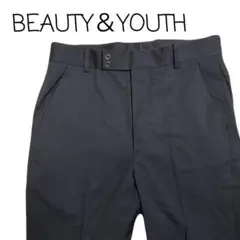 【美品】パンツ ストレート アンクル スラックス ビューティーアンドユース