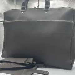 良品 エルメネジルド ゼニア ビジネスバッグ　2way 大容量 ブラウン系 本革のサムネイル