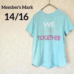 一点物✨メンバーズマーク【14/16】ガールズ アクティブTシャツ 水色