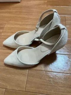 Flune アンクルストラップ ポインテッドトゥヒール 23.5cm