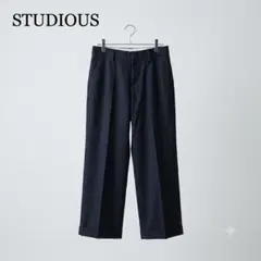 STUDIOUS ワイドスラックス センタープレス チャコールグレー S ワイドのサムネイル