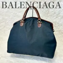 良品　ヴィンテージ バレンシアガ　ナイロンボストンバッグ　ブラック BBロゴ 2026年最新】BALENCIAGA レディース ボストンバッグ・旅行用バッグの