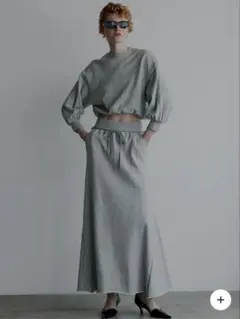 新品未使用［アメリヴィンテージ]グロッシー スウェット セットアップドレス//S