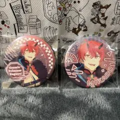 超かぐや姫！カラ鉄 カラオケの鉄人 ハート型 缶バッジ 帝アキラ