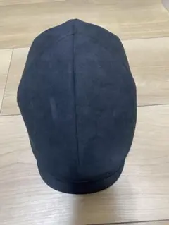黒 スエード風 ハンチング帽